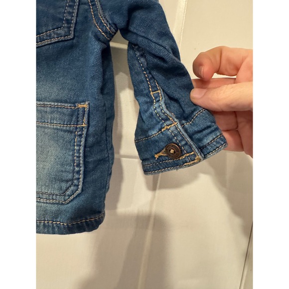 Baby Bgoosh Denim Jacket 9M Blue Jean Trucker Button Front Kids Outerwear - Picture 3 of 8